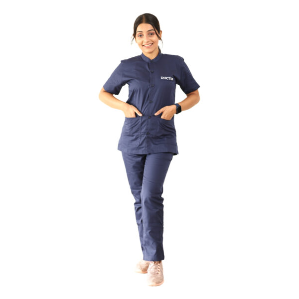 Medical Scrub Chinese Collar Button Type - Image 5