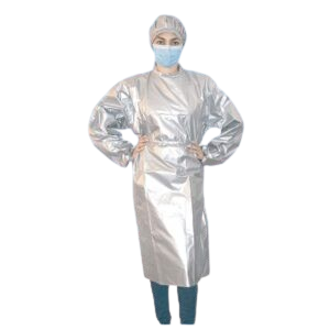 Silver Coated Taffeta Wrap Around-Women