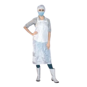 White Taffeta Apron