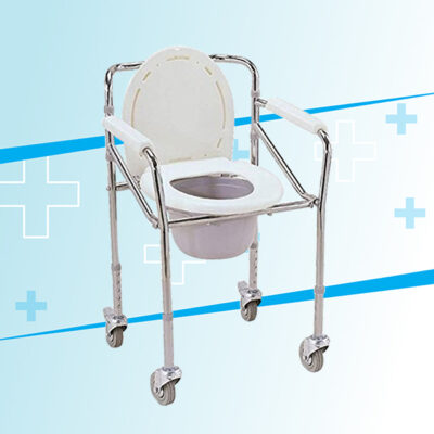 Commode Chair with Wheels