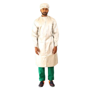 Silver Coated Taffeta Wrap Around - Men