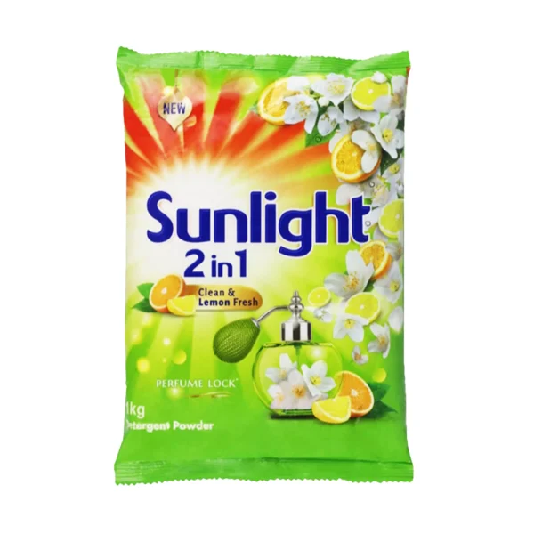 Sunlight 2 in 1 Detergent Powder 1kg - Image 2