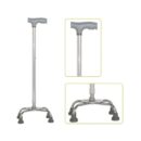 Quad Cane Walking Stick - Adjustable Walking Quad Cane with Anti Slip Rubber Tip