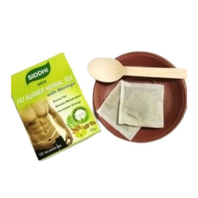 Siddhi Men Fat Burner Herbal Tea With Moringa  10 Tea Bags